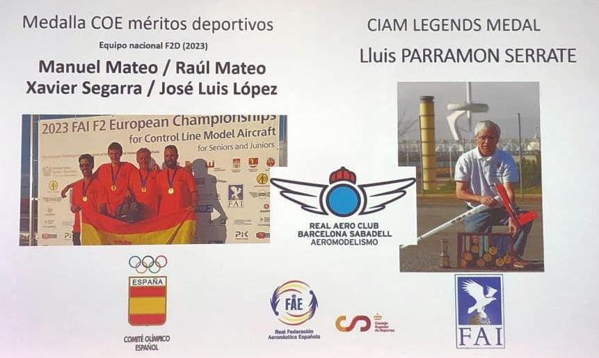 Medalles de competició F2